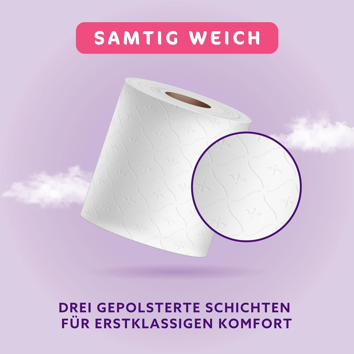 By Amazon Papier toilette matelassé 3 épaisseurs, doux et velouté, 36 rouleaux (9 rouleaux, lot de 4), 200 feuilles par rouleau, certifié Fsc