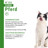 Nourriture humide pour chats Catz Finefood Purrrr Horse Monoprotein no. 123, pour chats à digestion sensible, 70% de viande, 6 boîtes x 400 g