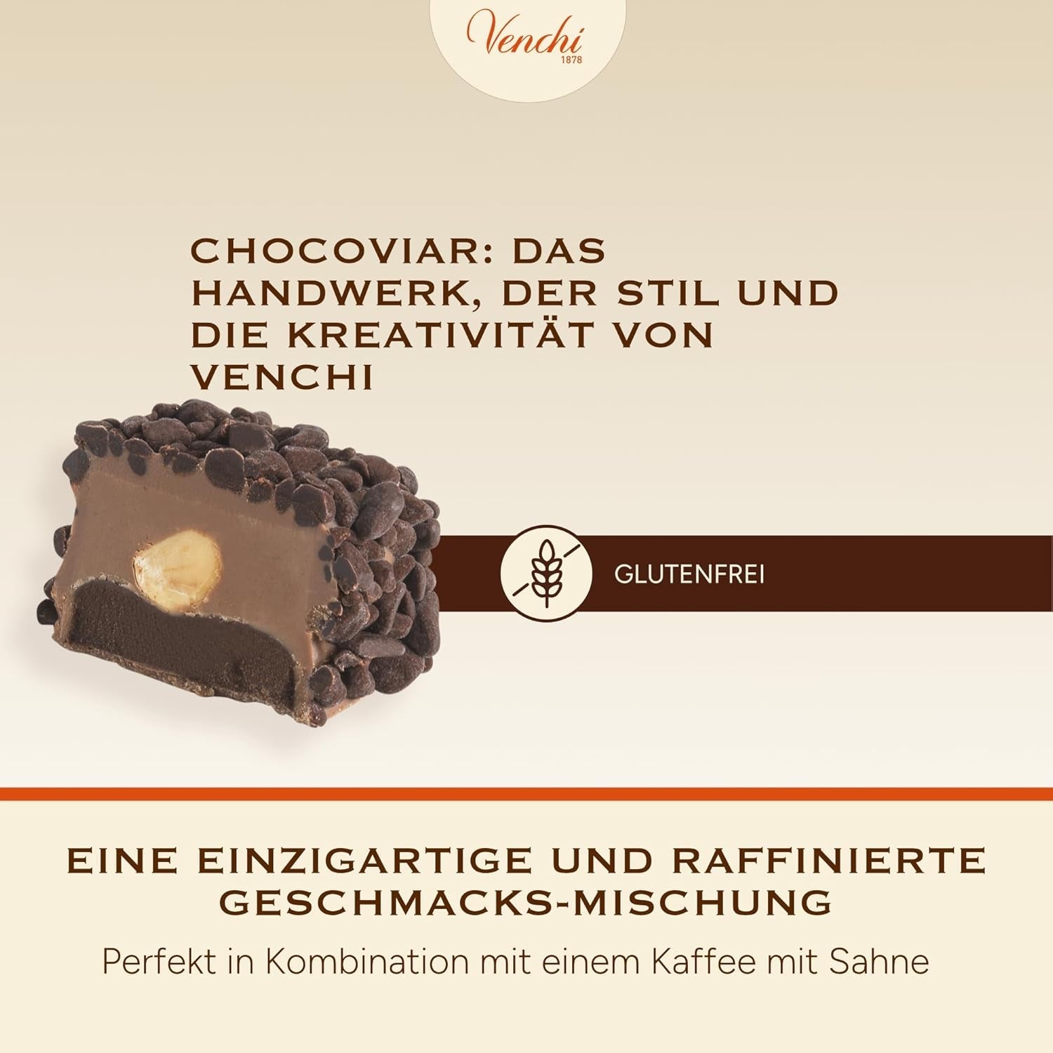 Venchi – Chocoviar Gianduia, pralines en sachet de 1 kg, chocolat Gianduia produit exclusivement avec des « noisettes des forêts du Piémont », sans gluten, sans colorants artificiels et sans conservateurs