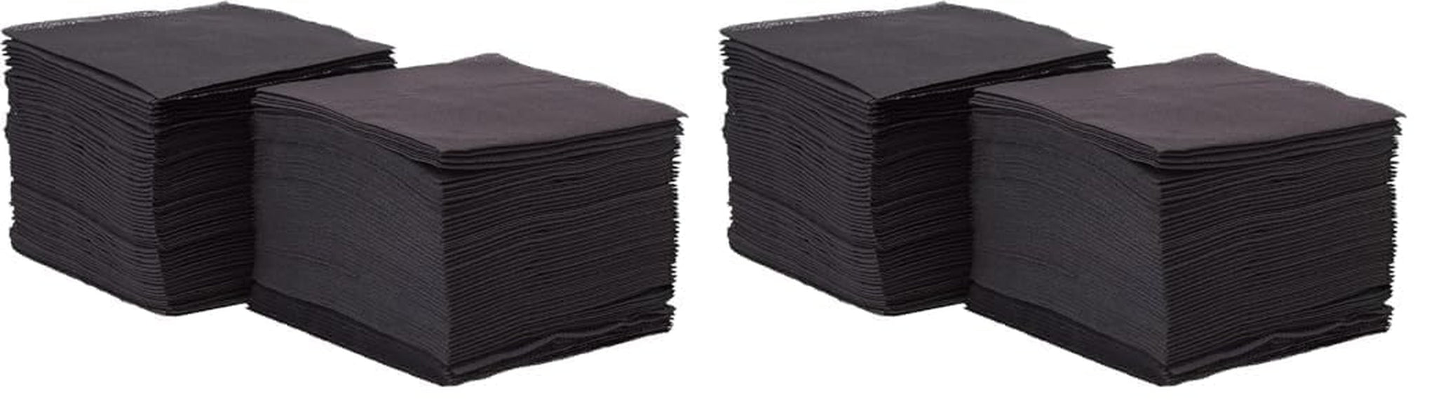 Saten Ser22104961 Cocktail, serviettes 20 X 20, 2 couches, pli 1/4, 100 serviettes, Punta-Punta, noir