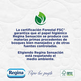 Regina Feeling - 42 rouleaux de papier toilette, 175 feuilles à trois couches, extrait naturel de coton et parfum délicat, emballage en plastique recyclé à 60%, papier certifié 100% Fsc