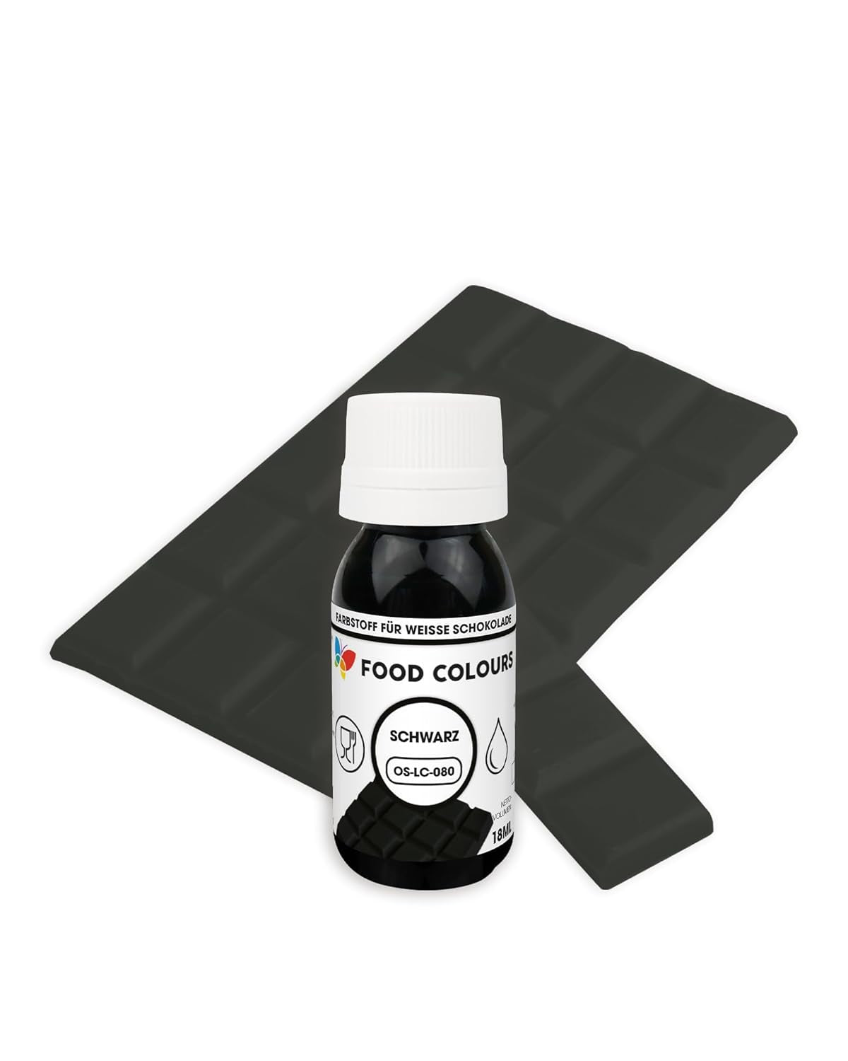 Colorant alimentaire OS-LC VERT FONCÉ 18 ml Colorant alimentaire pour chocolat blanc, pralines, crèmes, pâtisseries grasses, décors pour gâteaux et tartelettes