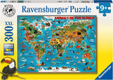 Ravensburger Puzzle pour enfants - 13257 Animaux du monde - Puzzle Carte du monde pour enfants à partir de 9 ans, avec 300 pièces au format Xxl Puzzle Naty Shop Titre par défaut