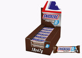 Barres protéinées Snickers au chocolat - Goût riche au caramel noisette et nougat, emballage en vrac 18x47g