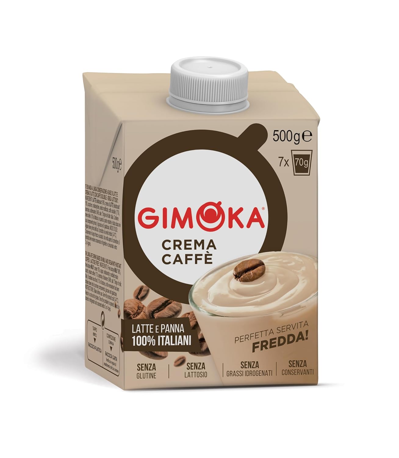 Gimoka Caffe Latte Cream Sans lactose Sans gluten Sans conservateurs