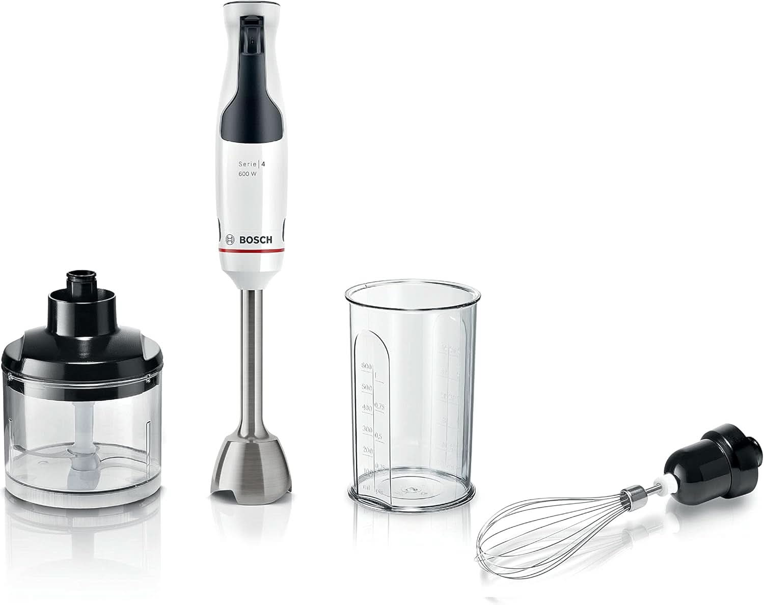 , Mélangeur Stab, Ergomaster Série 4, Moteur 800 Watts, Contrôleur de vitesse, Quattroblade Kitchen Naty Shop