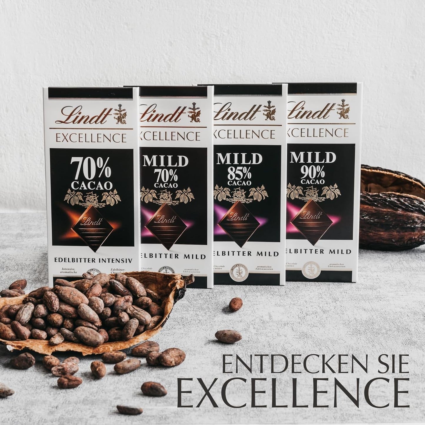 Lindt EXCELLENCE 70% cacao - chocolat noir, comprimé de 100 grammes Naty Shop