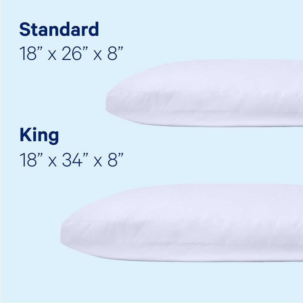 Casper Sleep Essential Oreiller pour dormir, King, Blanc Naty Shop Oreillers standards