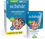 , Thon au poisson bleu en gelée, nourriture humide complète pour chat, en sachet, avec vitamines supplémentaires, 100% naturel, 6 x 85 g