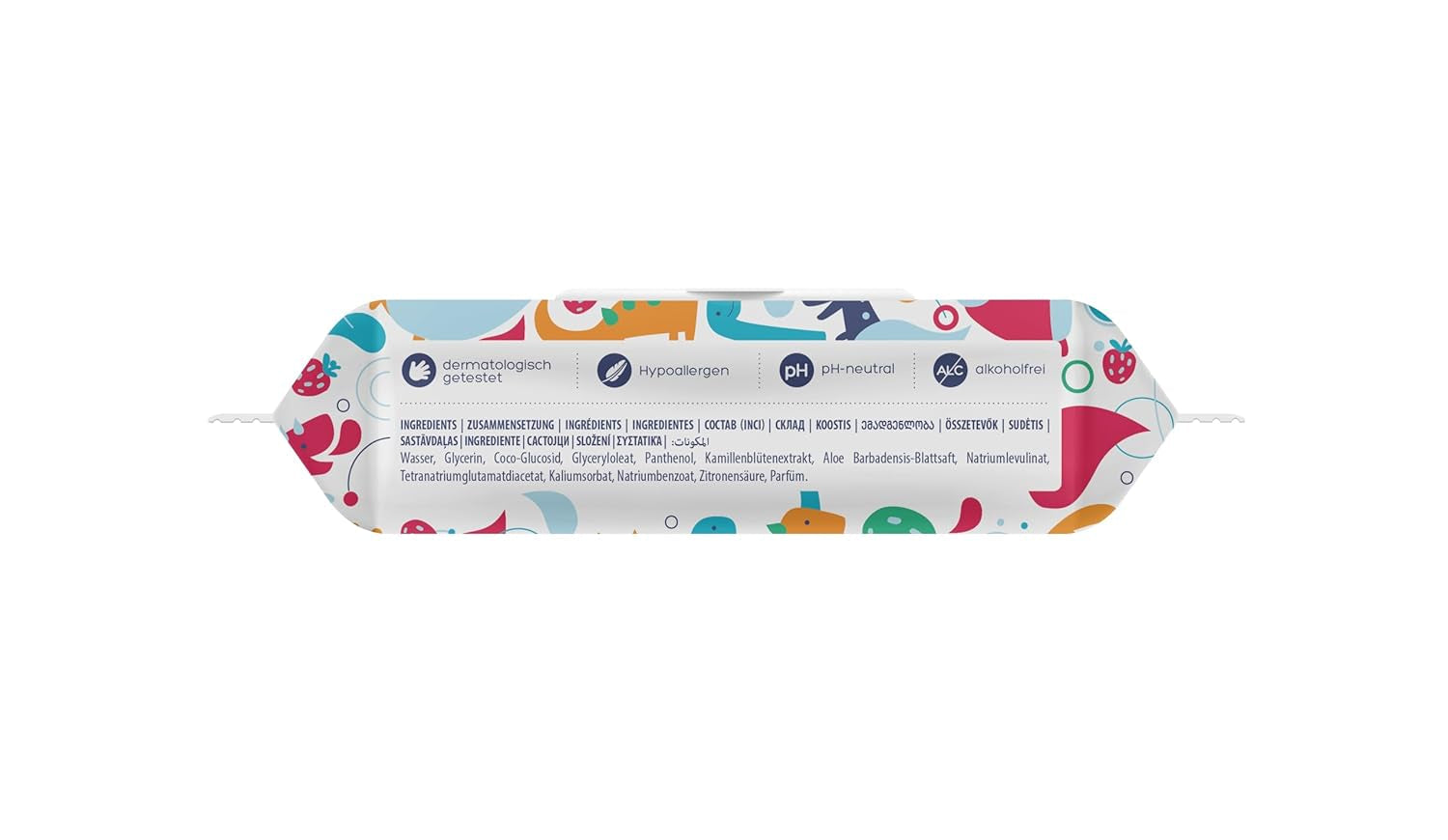 Kindii Fun Wet Toilet Paper - (10X60 pièces) Papier toilette humide - Camomille, Aloe Vera, Ph-Neutre, Waterable, Rafraîchit la zone intime - 600 pièces