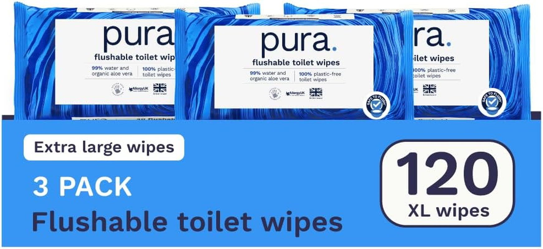Lingettes humides jetables écologiques 560 lingettes (14 x 40 lingettes) Paquet mensuel 100 % sans plastique 99 % de soins sensibles à l'eau Lingettes humides fines à rincer Certifiées biodégradables végétaliennes