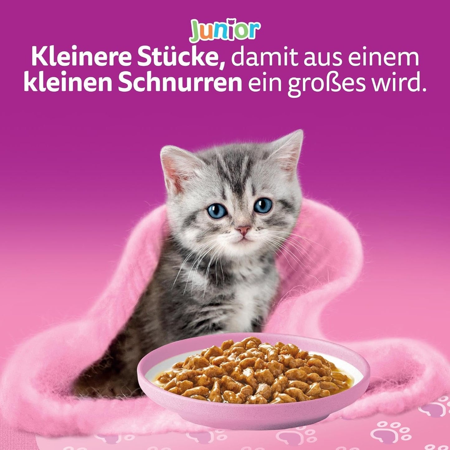 Whiskas Junior Classic Selection Nourriture humide pour chats en sauce, 48 sachets, 12 x 85 g (Pack de 4) - Nourriture humide de haute qualité pour chats en croissance, de 2 à 12 mois