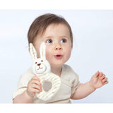 Tissu bio GRÜNSPECHT 100% coton bio, jouet bébé, doudou tout doux, cadeau anniversaire, baptême, baby shower, GOTS, beige (619-00) Bebe Toys Naty Shop