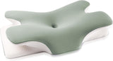 Oreiller en mousse à mémoire de forme MULISOFT, oreiller de tête confortable, oreiller de soutien du cou, oreiller ergonomique pour dormeur latéral (gris) Oreillers orthopédiques cervicaux Naty Shop Cordialement