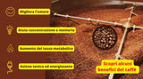 New York Coffee - EXTRA P - Café en grains, goût fort et décisif, grains Arabica et Robusta, à moudre, expresso italien, mélange de bar - qualité premium depuis 1930 - 1 kg, grains
