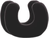 Lot de 2 taies d'oreiller noires parfaites pour les oreillers cervicaux ANDAR Coton maco (double jersey) Pas de repassage et séchage en machine Ensemble de 2 taies d'oreiller à fermeture éclair Certifié Oeko-Tex Oreillers orthopédiques cervicaux Naty Shop Noir