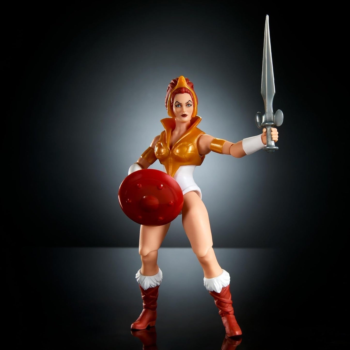 Masters of the Universe Origins Toy Cartoon Teela Action Figure Environ 14 cm de hauteur Motu Heroine Accessoire et Mini Comic HYD27 Action Figures Naty Shop