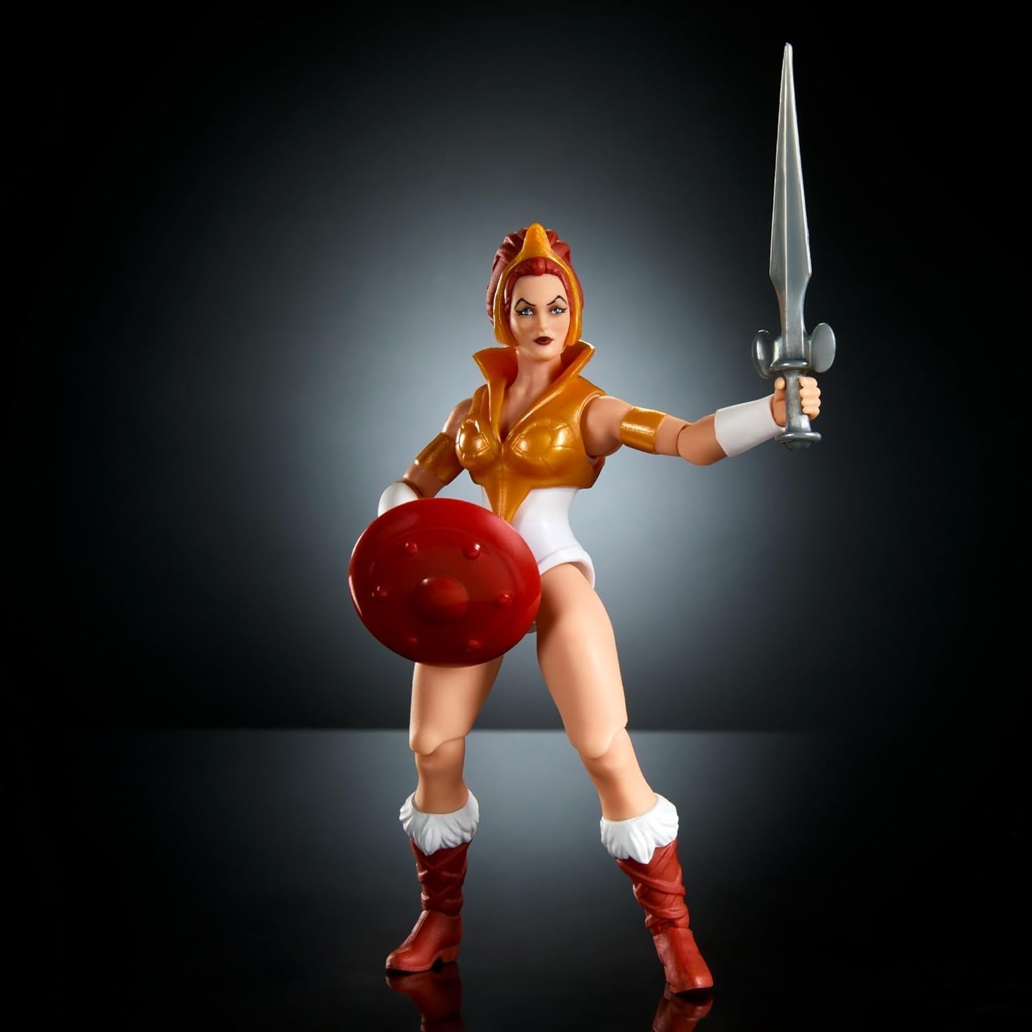 Masters of the Universe Origins Toy Cartoon Teela Action Figure Environ 14 cm de hauteur Motu Heroine Accessoire et Mini Comic HYD27 Action Figures Naty Shop