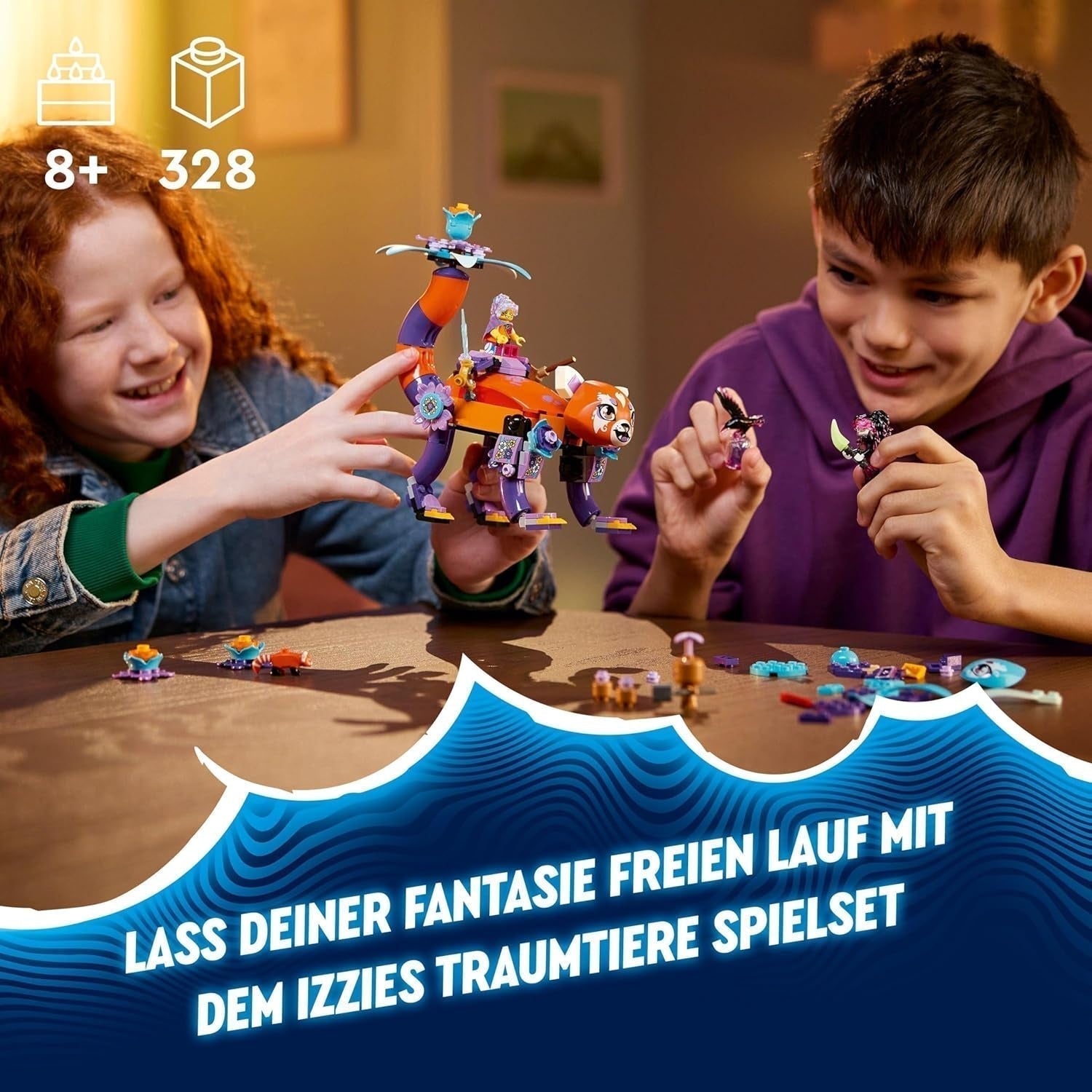 LEGO Dreamzzz 3-en-1 Izzies Dream Animals, œuf magique avec figurines d'Izzy et Dizzy et figurines d'animaux, ensemble de jeu fantastique, cadeau pour filles et garçons de 8 ans 71481 Ensembles de construction Besuche den LEGO-Store