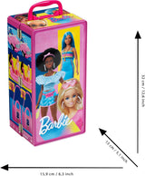Theo Klein - 5801 - Armoire Barbie avec tringles à vêtements et compartiments, jouet à partir de 3 ans, accessoires inclus, multicolore