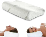 Oreiller orthopédique de soutien du cou en mousse à mémoire de forme - Oreiller ergonomique Oreiller anti-ronflement pour dormeurs sur le côté, le ventre et le dos Pilow 60Cm X 40Cm X 12Cm Oreillers orthopédiques cervicaux Naty Shop Titre par défaut