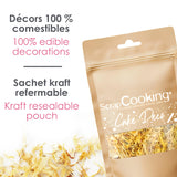 ScrapCooking - Soucis séchés 3,5 g - Fleurs comestibles - Décorations alimentaires pour pâtisserie - Pour desserts, gâteaux, tartes, muffins - Noël, printemps, anniversaire - Jaune doré - 7471