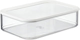 Mepal - Boîte de conservation pour réfrigérateur Modula XXL - Récipient alimentaire avec couvercle - Organisateur de cuisine et boîte de rangement en plastique - Organisateur de réfrigérateur empilable et refermable - 4800 ml - Boîtes de conservation alimentaires blanches Naty Shop