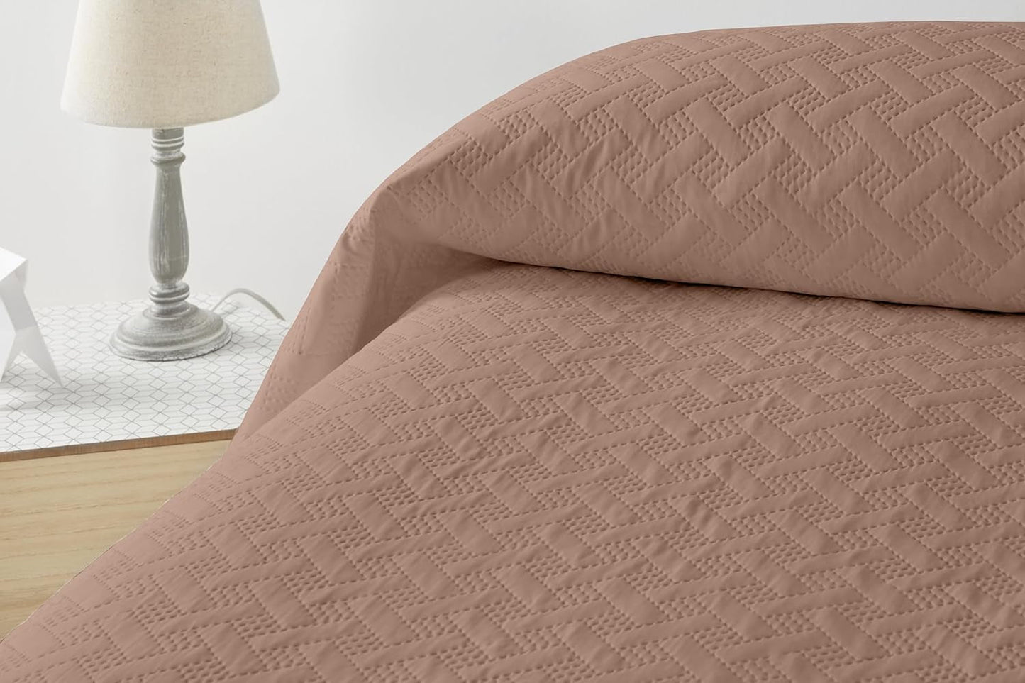 LISO - Couvre-lit pour 105 Cm - Couvre-lit Bouti - Printemps et été - 200X260 Cm - Lits et Couvertures Rose Besuche den Degrees home-Store Lit Marron 150 Cm