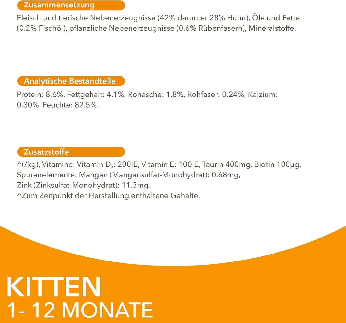 IAMS Delights Kitten Nassfutter - Multipack Katzenfutter mit Hunn in Sauce, Futter de haute qualité pour les enfants de 1 à 12 mois, 12 x 85 g