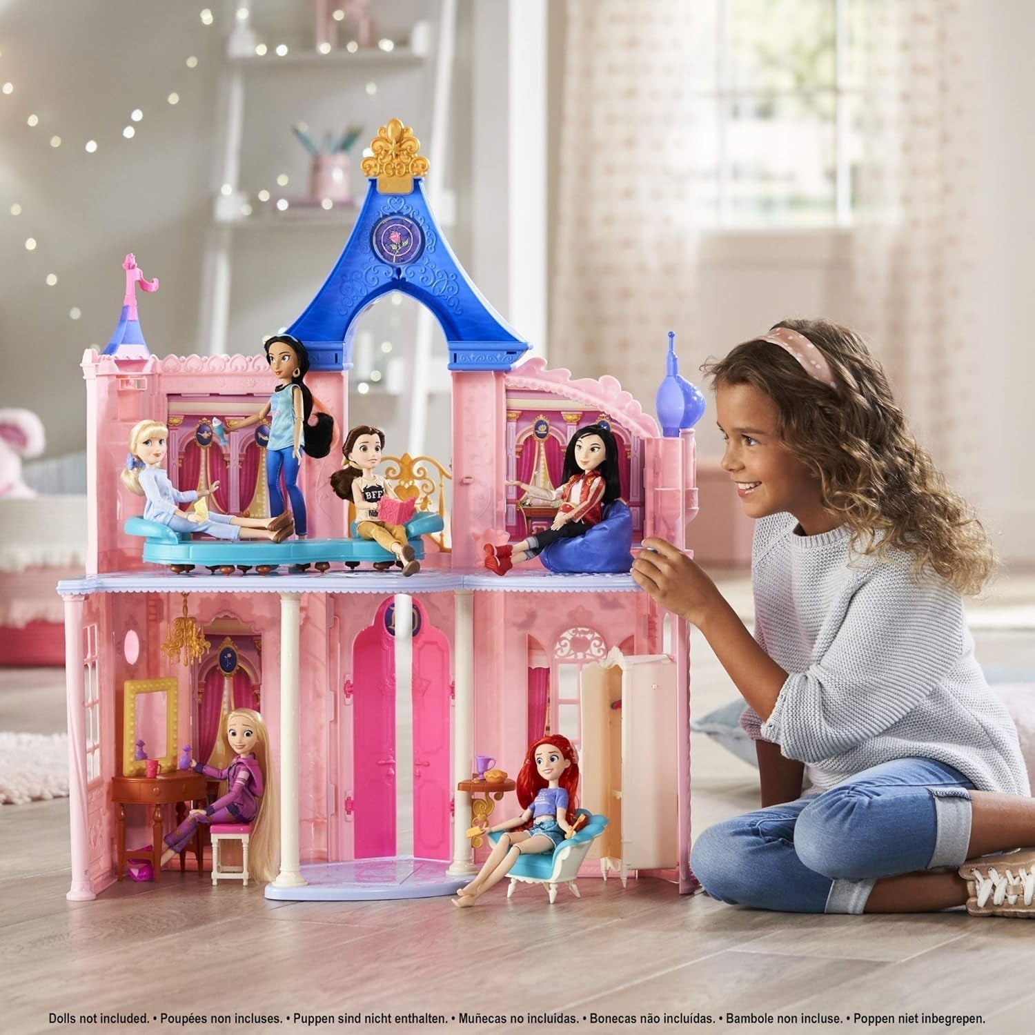 Disney Princess Castle Comfy Squad Maison de poupée avec 6 meubles et 16 accessoires Jouet pour filles de 5 ans Maisons de poupée Naty Shop