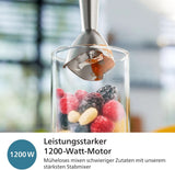 Philips 5000-Serie Stabmixer - 1200W Leistung. Technologie Promix. Led Geschwindigkeitsanzeiger. Stufenlose Geschwindigkeitseinstellung. Conception compacte. Leicht Zu Reinigen. Schwarz (HR2681/00) Cuisine Naty Shop