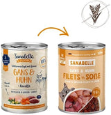 Sanabelle Gourmet Nourriture humide en pot avec oie et poulet | 6x380g | 2,28 kg