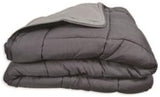 Poyet Motte Calgary housse de couette polyester acier/argent, polyester, acier/argent, 220x160x1 cm Couettes et couettes Naty Shop 200x200x1 cm