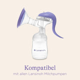 Lansinoh Muttermilchflaschen, 4 X 160 Ml - Zur Sicheren Muttermilch Austellungen - Neues Kompaktes Design Für Verbesserte Stabilität - Mit Stapelbarem Deckel Accessoires Alimentation et Allaitement Bebe Naty Shop