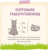 MjAMjAM - Nourriture humide de qualité supérieure pour chats - Pack bien-être au poulet 12 paquets (12 x 125 g) sans céréales avec viande supplémentaire