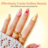 Makartt Blooming Gel Vernis à Ongles – 15 ml Blooming Gel Vernis à Ongles Extension avec Couleur Marbre, Gel Peinture, DIY Manucure Designs d'Ongles, Fleurs, Animaux, Aquarelle, Kit de Manucure Magique