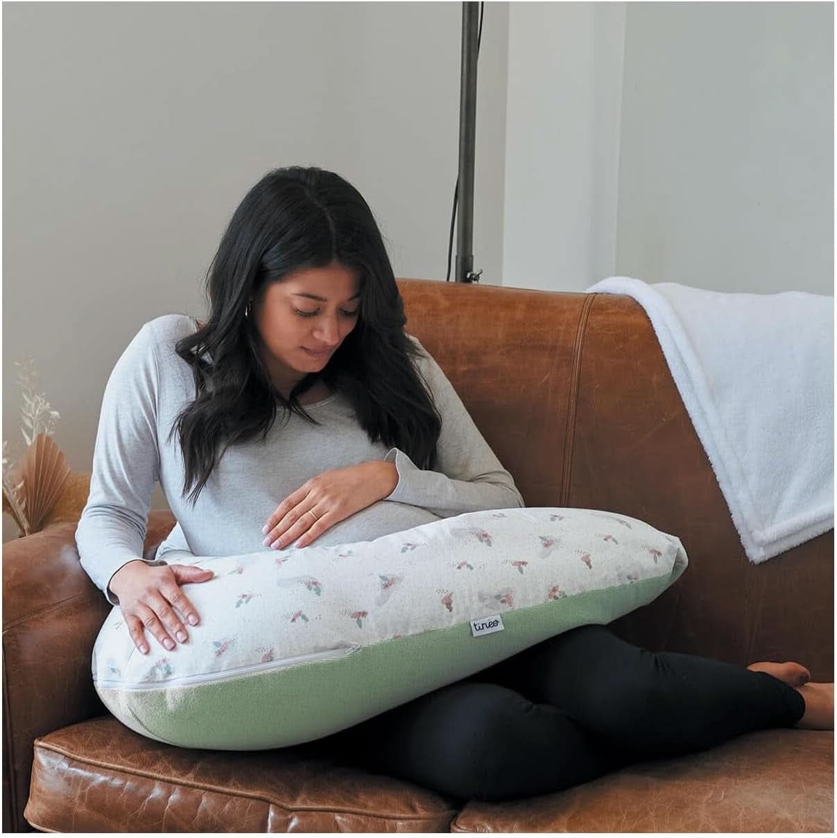 Coussin de grossesse - Coussin d'allaitement - Oreiller multifonction 2 en 1 - Housse amovible 78 X 44 cm Accessoires Alimentation et Allaitement Bebe Naty Shop