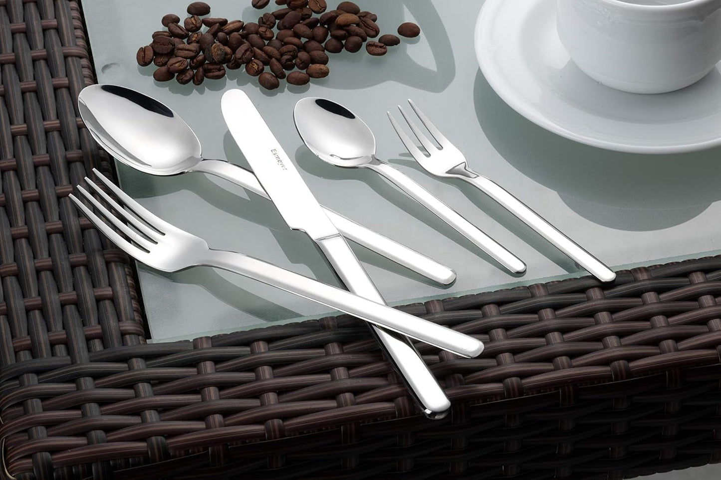 Ménagère Bettina poli brillant 30 pièces Cuisine Naty Shop
