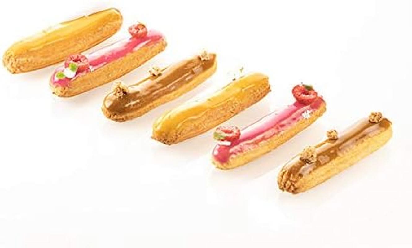 Silikomart Professional, Tapis Silicone Micro-perforé Cuisson Eclair Deux Filles 58,3 x 38,4 cm Cuisine Naty Shop