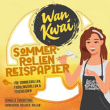 Rouleau de papier de riz d'été Wan Kwai 200 g – Nécessite un léger trempage, parfait pour les rouleaux de printemps croustillants, les rouleaux d'été frais ou les raviolis cuits à la vapeur.