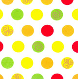 Papstar 11374 Mouchoirs 1 carton 10 X 20 pièces, 3 couches, pli 1/4, 33 X 33 cm "Boules"