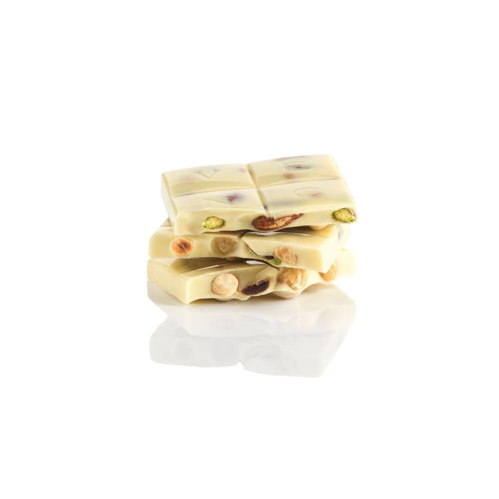 Venchi - Barre aux Noisettes Salées, Noisettes Salées, Amandes et Pistaches, 95g, aux "Noisettes du Piémont", Sans Gluten, Sans Colorants Artificiels et Sans Conservateurs