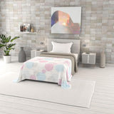 Couette d'été imprimée fantaisie, garnissage polyester, Pétales, 260X270Cm Couettes et couettes Naty Shop Molecule 220X270Cm