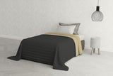 Literie italienne Estivo lit simple, lin, Aqua, 170 X 270 Cm