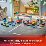 LEGO DUPLO Town F1 Team Race Cars With Racers, jouet de construction pour toute la famille, expérience de jeu imaginative, cadeau d'anniversaire pour les tout-petits, garçons et filles à partir de 2 ans 10445 Jeux de construction Besuche den LEGO-Store