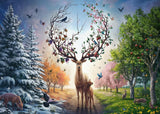 Ravensburger Puzzle 12001088 – Le cerf magique et les quatre saisons – Puzzle 1000 pièces pour adultes à partir de 14 ans Puzzle Naty Shop Titre par défaut