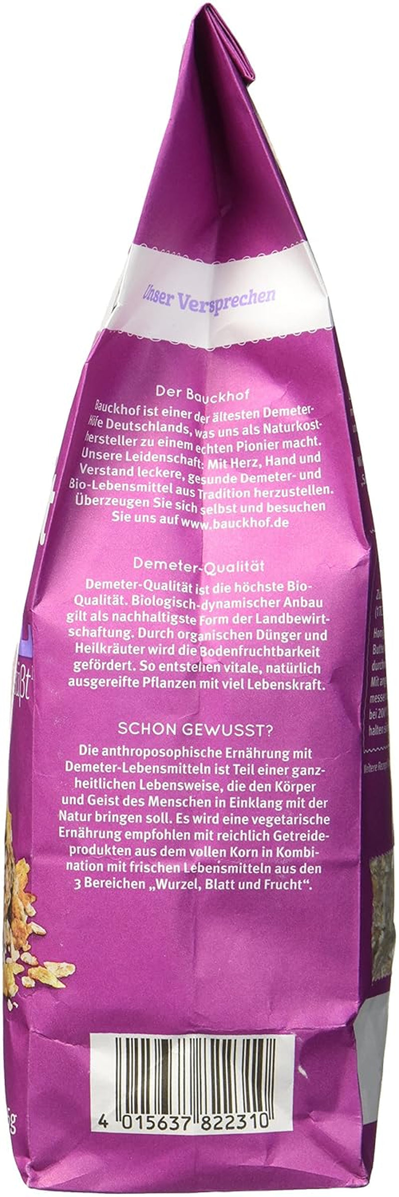 Muesli aromatisé aux baies d'épeautre Hof, non sucré, 425 g