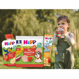 HiPP Mini Biscuits Avoine Cœur Vanille (12 x 40 g), dès 1 an, barre snack bio en forme de cœur, riche en céréales et en fibres, sucrée uniquement avec des fruits, de la meilleure qualité biologique