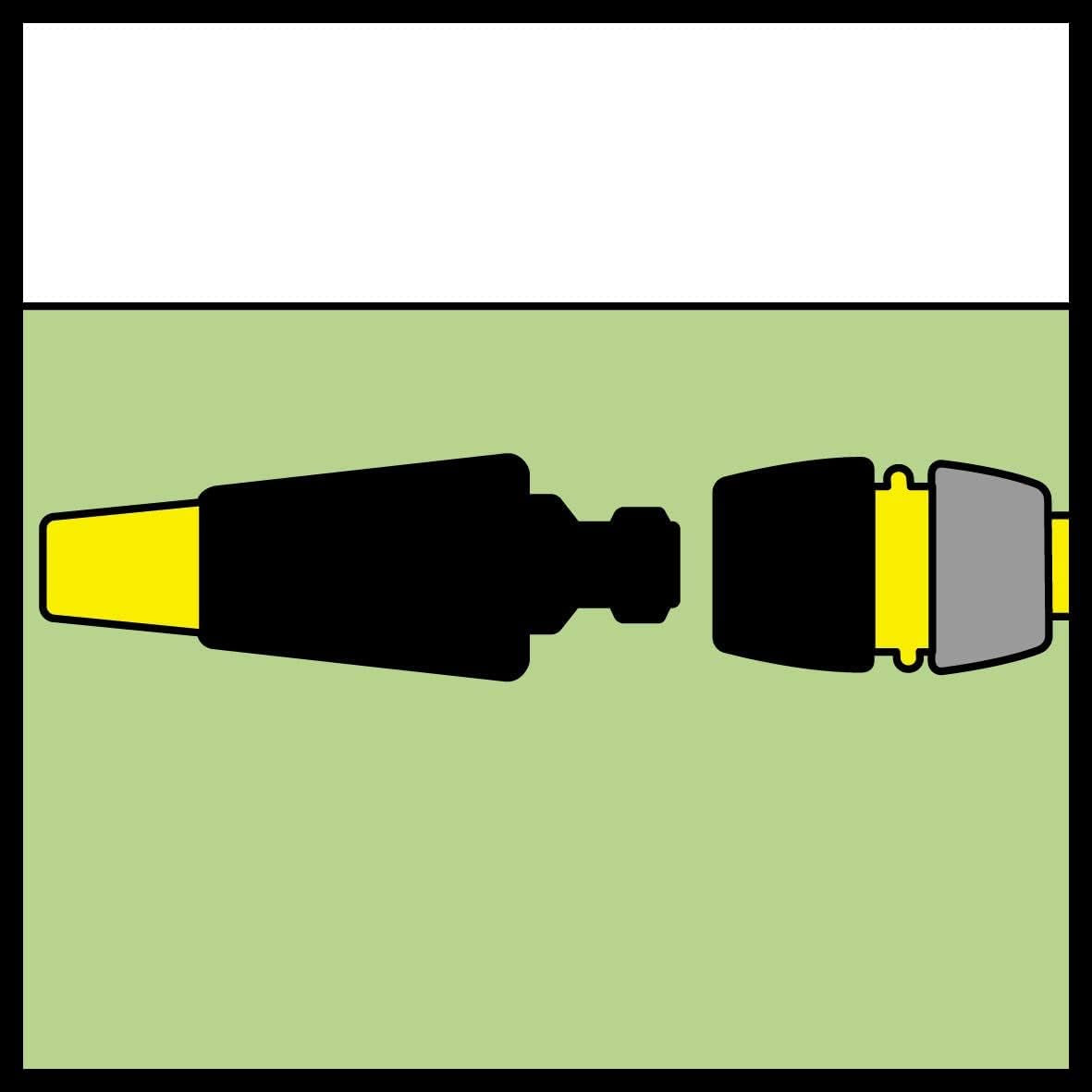 Kärcher raccord de tuyau 2.645-194.0 (Universal Plus, avec Aqua Stop) noir, petit