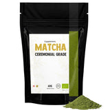 Cupplement Matcha 90 grammes bio - Thé vert en poudre de la plus haute qualité - Sans fouet ni fil de bambou - Culunaire - Coffret débutant - Latté - Fouet - Japon - Poudre - Thé - Fil - Sachet - Smoothie